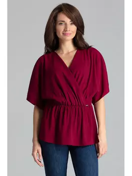 Блузка стандартного кроя Lenitif, красный
