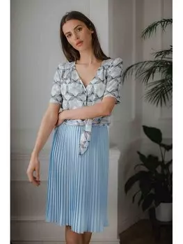 Блузка стандартного кроя Lenitif, мультиколор