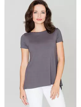 Блузка стандартного кроя Lenitif, серый