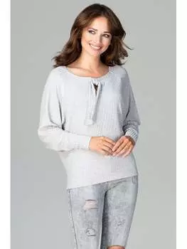 Блузка стандартного кроя Lenitif, серый