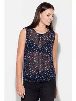 Блузка стандартного кроя Lenitif, синий