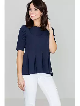 Блузка стандартного кроя Lenitif, синий