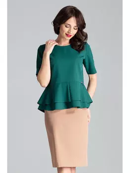 Блузка стандартного кроя Lenitif, зеленый