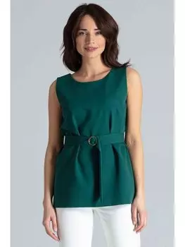 Блузка стандартного кроя Lenitif, зеленый