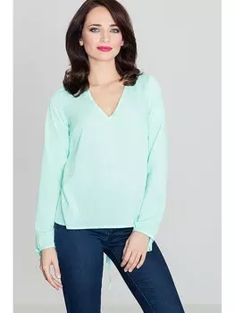 Блузка стандартного кроя Lenitif, зеленый