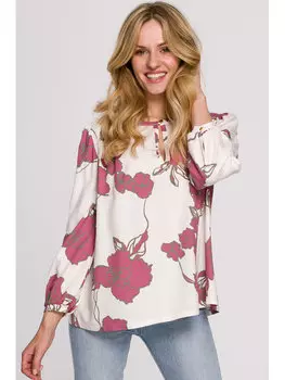 Блузка стандартного кроя Makover, красный