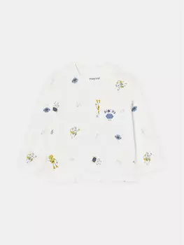 Блузка стандартного кроя Mayoral, экрю