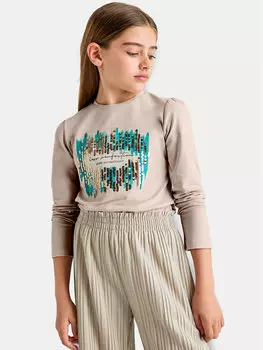 Блузка стандартного кроя Mayoral, бежевый