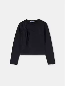 Блузка стандартного кроя Mayoral, черный