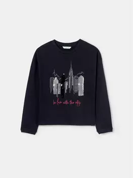 Блузка стандартного кроя Mayoral, черный