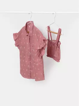 Блузка стандартного кроя Mayoral, розовый