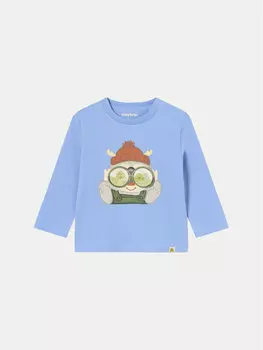 Блузка стандартного кроя Mayoral, синий