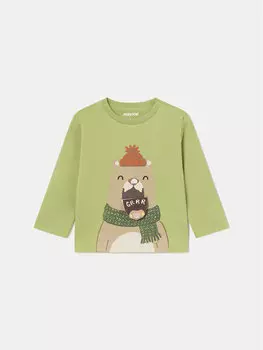 Блузка стандартного кроя Mayoral, зеленый