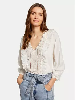 Блузка стандартного кроя Morgan, экрю