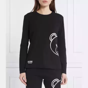 Блузка стандартного кроя Moschino, черный