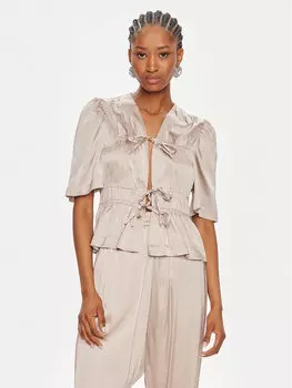 Блузка стандартного кроя Munthe, бежевый