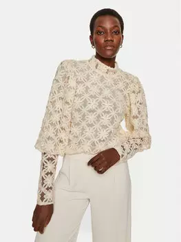 Блузка стандартного кроя Munthe, бежевый