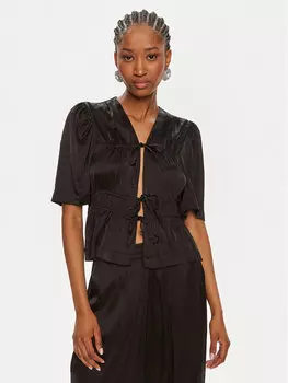 Блузка стандартного кроя Munthe, черный