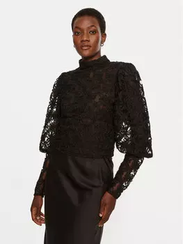 Блузка стандартного кроя Munthe, черный