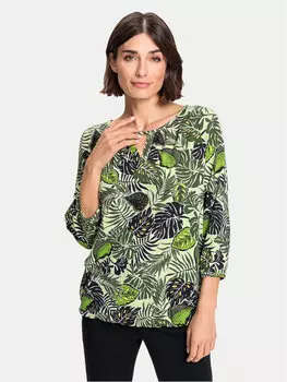 Блузка стандартного кроя Olsen, зеленый