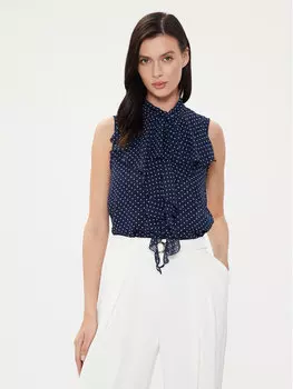 Блузка стандартного кроя Rinascimento, синий