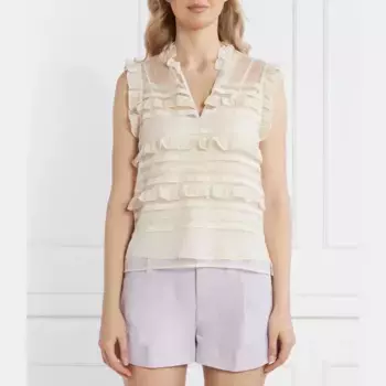 Блузка стандартного кроя Twin-Set, бежевый