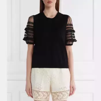 Блузка стандартного кроя Twin-Set, черный