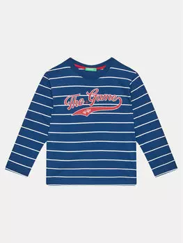 Блузка стандартного кроя United Colors Of Benetton, синий