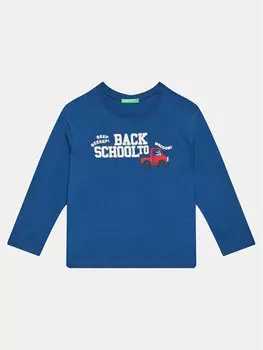 Блузка стандартного кроя United Colors Of Benetton, синий