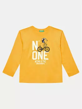 Блузка стандартного кроя United Colors Of Benetton, желтый