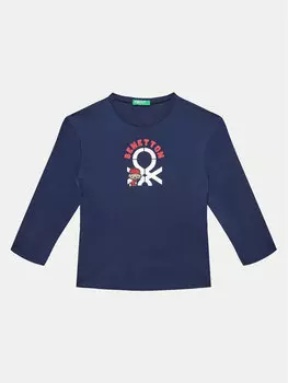 Блузка стандартного кроя United Colors Of Benetton, синий