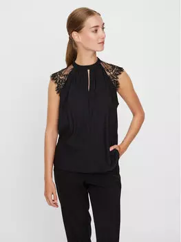 Блузка стандартного кроя Vero Moda, черный