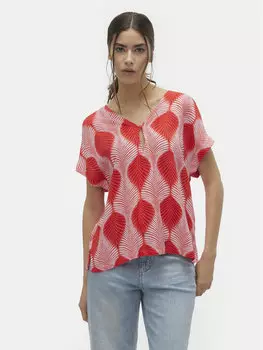 Блузка стандартного кроя Vero Moda, красный