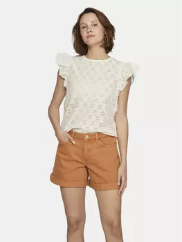 Блузка стандартного кроя Vila, белый