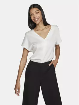Блузка стандартного кроя Vila, белый