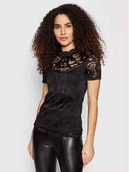 Блузка стандартного кроя Vila, черный