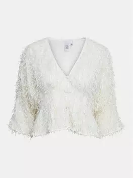 Блузка стандартного кроя Yas, белый