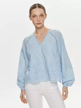 Блузка стандартного кроя Yas, синий