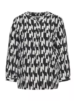 Блузка STREET ONE Blouse, черный/белый