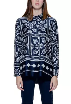 Блузка Street One из вискозы, синий