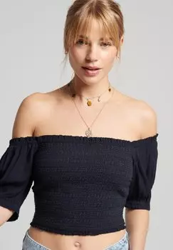 Блузка Superdry, цвет blue
