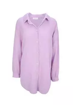 Блузка Susie муслиновая муслиновая блузка оверсайз из 100% хлопка размеры s/m и l/xl Seasons Of April, сиреневый