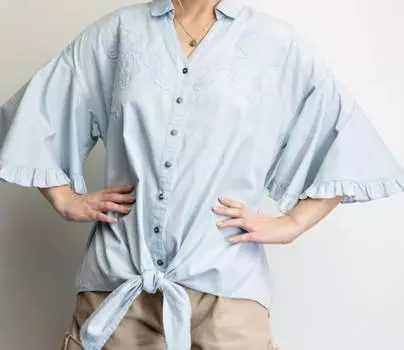 Блузка светло-голубого цвета Easel