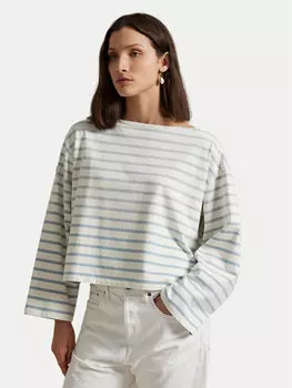 Блузка свободного кроя 211959103003 Polo Ralph Lauren, экрю