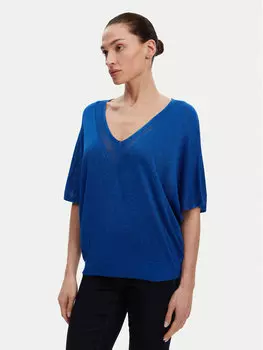 Блузка свободного кроя 241-MCHRIS Morgan, синий
