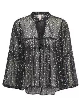 Блузка свободного кроя Aida 15283695 Only, черный