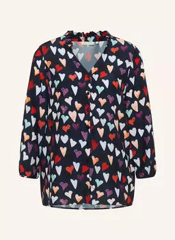 Блузка свободного кроя Eterna, синий