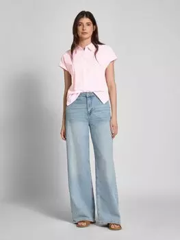 Блузка свободного кроя из чистого хлопка Tom Tailor Denim, розовый