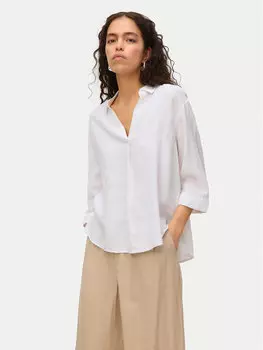 Блузка свободного кроя Linn 10310759 Vero Moda, белый