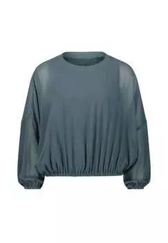 Блузка свободного кроя с круглым вырезом Vera Mont, зеленый